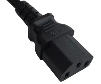 Võrgukaabel Itaalia tüüp L kuni C13, 1mm², tüübikinnitus: IMQ, must, pikkus 3,00m.