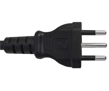 Καλώδιο δικτύου Ιταλίας τύπου L σε C13, 1mm², έγκριση: μήκους 5.00m.