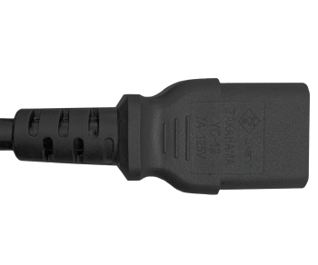Câble secteur Japon type B sur C13, 2mm², JPN 3pin type B/IEC 60320-C13, JET PSE, noir, longueur 5m