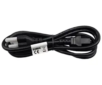 Mains cable Japan type B to C13, 0.75mm², approvals: JET/PSE, VCTF, black, length 1.80m
