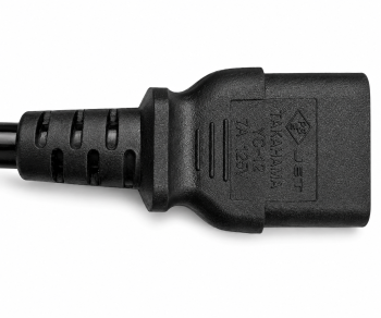 Καλώδιο δικτύου Ιαπωνίας τύπου B έως C13, 2mm², εγκρίσεις: μαύρου χρώματος, μήκους 3.00m