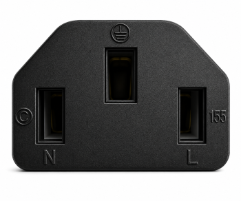 Καλώδιο δικτύου Ιαπωνίας τύπου B έως C13, 2mm², εγκρίσεις: μαύρου χρώματος, μήκους 3.00m