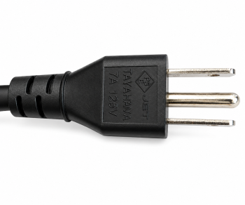 Netzkabel HYBRID Japan/Amerika USA Typ B auf C13, AWG18, VCTF/SJT, Zulassungen: PSE/JET/UL, schwarz, Länge 1,80m
