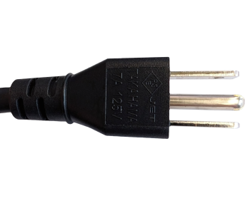 Cabo de rede eléctrica HYBRID Japão/América EUA tipo B para C13, AWG18, VCTF/SJT, aprovações: PSE/JET/UL, preto, comprimento 1,80m