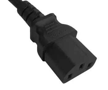 Netkabel Korea type CEE 7/4 naar C13, 1mm², goedkeuring: KTL, zwart, lengte 5,00m