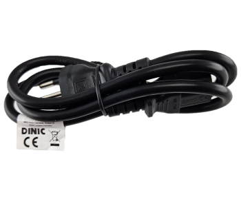 Omrežni kabel Švica, tip J (delno izoliran) za C13, 0,75 mm², homologacija: SEV, črn, dolžina 1,00 m