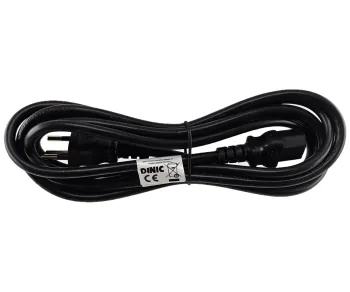 Kabel sieciowy Szwajcaria typu J (częściowo izolowany) do C13, 1 mm², homologacja: SEV, czarny, długość 3,00 m