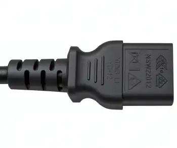 Cabo de rede Suíça tipo J (parcialmente isolado) para C13, 0,75mm², homologação: SEV, preto, comprimento 1,80m