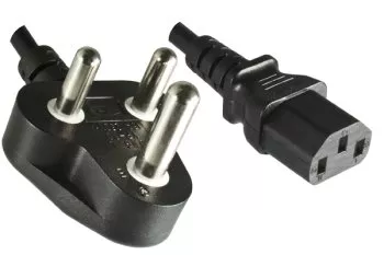Power cord South Africa type M to C13,