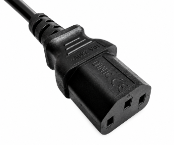 Cablu de alimentare Thailanda, tip O la C13, 0,75 mm², 1,8 m, THA 3 pini, tip O/IEC 60320-C13, TIS, negru