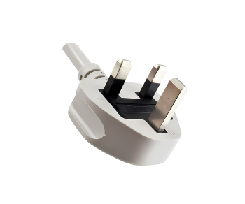Mains cable England UK type G 13A to C13, 1.5mm², approval: ASTA /SASO /HK and Singapore SM, grey, length 2.50m