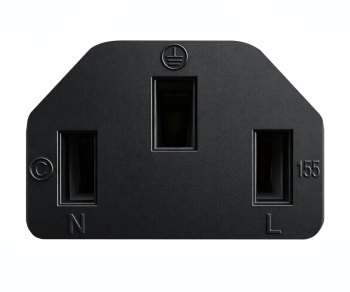 Мрежов кабел England UK тип G 10A към C13, 1mm², одобрение: ASTA, LSZH, черен, дължина 1,80m