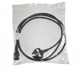 Мрежов кабел England UK тип G 10A към C13, 1mm², одобрение: ASTA, LSZH, черен, дължина 1,80m