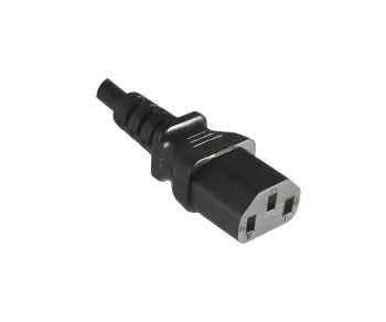 Netzkabel England UK Typ G 10A auf C13, 1mm², Zul.: ASTA /SASO /HK u. Singapore SM, schwarz, Länge 3,00m