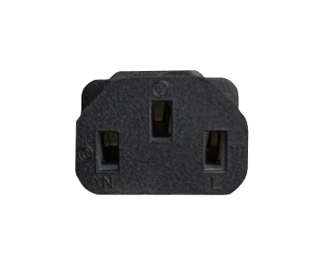 Cabo de alimentação América EUA NEMA 6-20P para C13, SJT 14/3C 105°C, preto, comprimento 2,00m