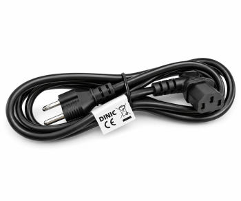 Cavo di rete America USA NEMA 5-15P, tipo B - C13 angolato lateralmente, AWG18, SVT, UL/CSA, nero, lunghezza 1,80 m