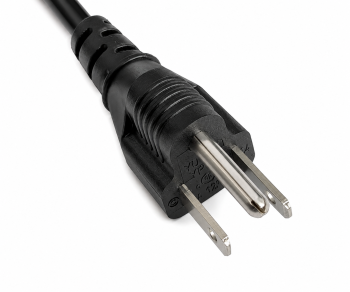 Netzkabel Amerika USA NEMA 5-15P, Typ B - C13 zur Seite gewinkelt,