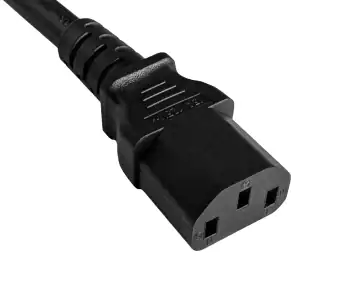 Maitinimo kabelis Amerika, JAV, NEMA 5-15P, B-C13 tipo, didelio skerspjūvio AWG14, SJT, UL/CSA, juodas, 1,80 m ilgio