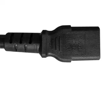 Maitinimo kabelis Amerika, JAV, NEMA 5-15P, B-C13 tipo, didelio skerspjūvio AWG14, SJT, UL/CSA, juodas, 1,80 m ilgio