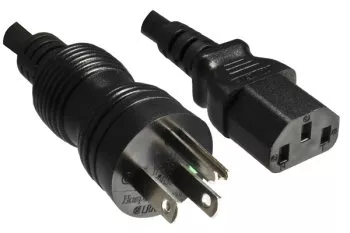 Cable de alimentación America USA Tipo B US NEMA 5-15P a C13, GRADO HOSPITALARIO, AWG18, SJT, UL, CSA, longitud 3.00m