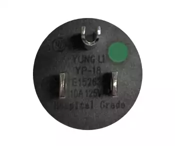 Maitinimo kabelis America USA Type B US NEMA 5-15P to C13, HOSPITAL GRADE, AWG18, SJT, UL, CSA, juodas, 1,80 m ilgio