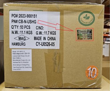 Netzkabel Amerika USA Typ B US NEMA 5-15P auf C13, HOSPITAL GRADE, AWG18, SJT, UL, CSA, schwarz, Länge 1,80m