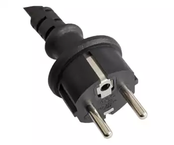 Netzkabel Gummi/Neopren 1.5 mm², CEE 7/7, Open-End 3cm abgemantelt, H07RN-F 3G, VDE, Länge: 10,00m