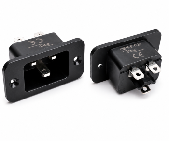 DINIC IEC 60320-C20 Einbaubuchse zum Schrauben, 16 A, 250 V~, Bulk Verpackung