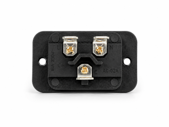 DINIC IEC 60320-C20 Priză de încastrare cu fixare prin șuruburi, 16 A, 250 V~, ambalaj în vrac