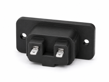 DINIC IEC 60320-C8 Einbaubuchse zum Schrauben, 2,5 A, 250 V~, Bulk Verpackung