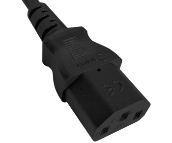 Cabo de rede England UK tipo G 10A para C13, 0,75mm², aprovação: BSI Kitemark, UKCA, preto, comprimento 1,80m