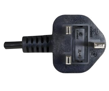 Cable de red Inglaterra UK tipo G 10A a C13, 0,75 mm², homologación: BSI Kitemark, UKCA, negro, longitud 1,80 m
