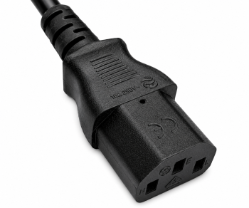 Καλώδιο δικτύου Αγγλίας τύπου G 10A σε C13, 0.75mm², έγκριση: BSI Kitemark, UKCA, μαύρο, μήκος 1.80m