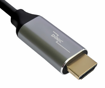 DINIC Premium Displayport to HDMI cable, 2m 4K@60Hz, 3D, HDR, 1x DP to 1x HDMI plug, box