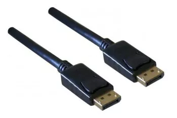 DisplayPort cable, 2x DP male, VESA standardized, version 1.3, 5K3K, black, length 2.00m, DINIC polybag