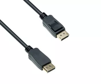 DisplayPort 1.4 Kabel, 2x DP Stecker, 8K, Unterstützung 8K/60HZ, 32.4GBpS, schwarz, DINIC Box mit Euroloch, 2m