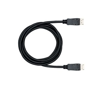 DisplayPort 1.4 cable, 2x DP plug, 8K, support 8K/60HZ, 32.4GBpS, black, DINIC box with Euro hole, 2m