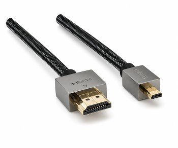 Premium HDMI Kabel, HDMI Stecker auf micro HDMI Stecker, DINIC Dubai Range, schwarz, Länge 2,00m, Blister