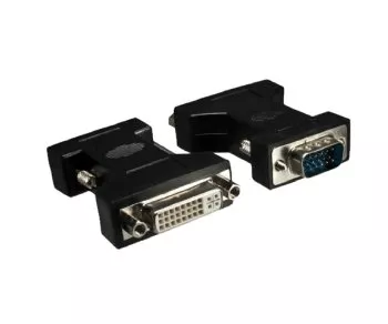 DINIC Monitor Adapter VGA male to DVI-I female, black