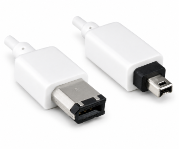 Cavo FireWire da 6 pin a 4 pin, cavo di collegamento IEEE 1394, bianco, 1,00m