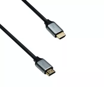 HDMI 2.1 Kabel, 2x Stecker Aluminiumgehäuse, 1m 48Gbps, 4K@120Hz, 8K@60Hz, 3D, HDR, DINIC Box