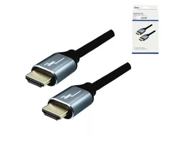 HDMI 2.1 Kabel, 2x Stecker Aluminiumgehäuse, 3m 48Gbps, 4K@120Hz, 8K@60Hz, 3D, HDR, DINIC Box