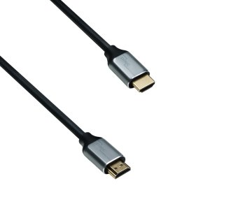 Kabel HDMI 2.1, 2x zástrčka, hliníkové pouzdro, 3 m, 48 Gb/s, 4K@120Hz, 8K@60Hz, 3D, HDR, DINIC Polybag