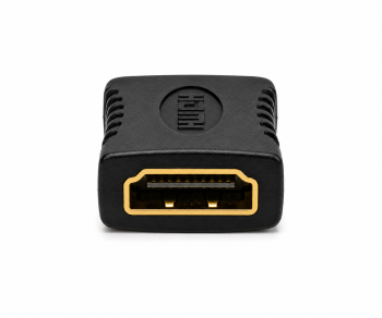 DINIC HDMI adapter A-pistikupesa A-pistikupesale, kullatud kontaktid, must, lahtiselt
