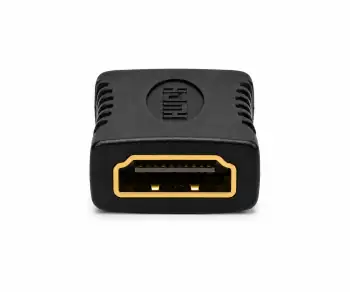 DINIC HDMI Adapter A Buchse auf A Buchse, vergoldete Kontakte, schwarz, Bulk