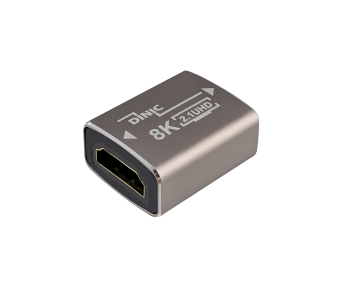 DINIC HDMI-A Verbinder, 8K, Metall HDMI-A Buchse auf Buchse