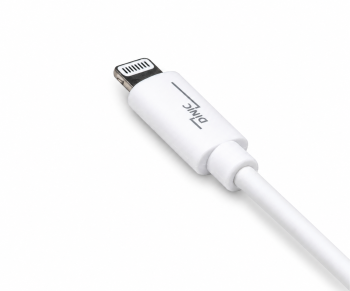 USB A auf Lightning Kabel, weiss, DINIC Box mit Euroloch, 0,5m