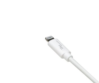 USB A to Lightning cable, white, DINIC box with Euro hole, 0.5m