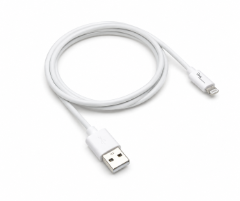 USB A auf Lightning Kabel, weiss, DINIC Box mit Euroloch, 2m