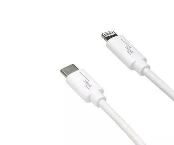 Kabel USB C do Lightning, MFi, škatla, bel, 0,50 m, s certifikatom MFi, kabel za sinhronizacijo in hitro polnjenje